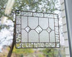 A stained glass window will last as long as you wish. Stained Glass Window Panel Modern Stained Glass Window Etsy In 2021 Stained Glass Window Panel Modern Stained Glass Custom Stained Glass