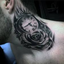 Además, era como un símbolo de lealtad y de unión entre ellos. Venta Tatuaje De Reloj En El Cuello En Stock