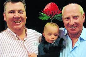 Three generations enjoy family reunion