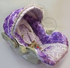 Custom 3d Rosette Roses Lilac Lavender With By Smallsproutsbaby 144 00 Baby Car Seats Car Seats Pad Baby