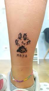 Your paw print tattoo can memorialize your dog, cat, rabbit, or even a bird or a lizard. Small Paw Print Heart Tattoo Novocom Top