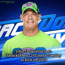 John Cena Set To Return To Wwe Next Week On Smackdown Live Basketball News Latest Football News Latest Cricket News