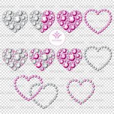 Diamond Heart Png Files Clipart Pink And White Diamond Etsy Heart Clip Art Clip Art Valentines Day Clipart