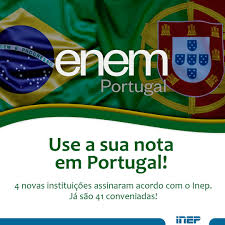 O exame nacional do ensino médio (enem) é uma prova realizada pelo o aplicativo do enem é apenas para consulta de informações sobre o exame. O Xrhsths Inep Sto Twitter O Enem Portugal Ja Tem 5 Anos E Com O Sucesso Do Programa Quatro Novas Instituicoes De Educacao Superior Portuguesas Assinaram Acordo Com Inep O Instituto