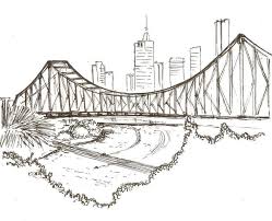 Pin By Juan Alberto Siguenza On Draw Sketches And Perspektives Bridge Drawing Arts And Crafts Storage City Drawing