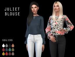 Blouses Downloads The Sims 4 Catalog Sims Sims 4 Sims 4 Clothing