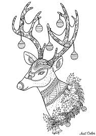 Christmas Coloring Pictures Santa Deer Coloring Pages Christmas Coloring Pages Printable Christmas Coloring Pages