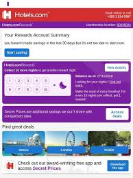 Free apps for iphone, ipad and android phones and tablets. Hotels Com Ie Hotels Com Rewards Account Summary Milled