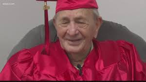 Veteran attends graduation ceremony 76 years after missing his