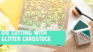 Craft a glittered snowflake decoration for a christmas card how to: Creating Cards Using Glitter Cardstock Youtube