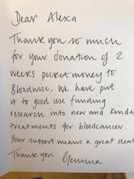 Not sure what to say? Gemma Peters On Twitter Am Very Much Enjoying Randomly Picking A Donor A Day To Write A Handwritten Thank You Note To Our Supporters Really Are Amazing Januaryresolutions Https T Co Yyj5pn21ge