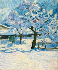 Giovanni Giacometti Winter Im Garten 1909 Winter Art Art Landscape Art