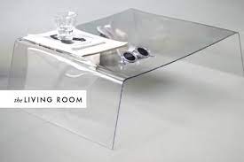 Acrylic coffee table infinity square plexiglass homcom 0 78in lucite rectangular x glass wisteria furniture tables lynn contemporary round tempered legs nakasa devaro and ghost base acme kalani. Diy Room To Room Acrylic The House That Lars Built Clear Side Table Diy Side Table Room Diy