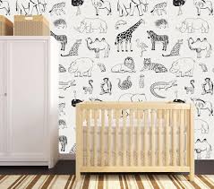 Safari Nursery Decor Animal Nursery Wallpaper Quote Nursery Etsy Safari Nursery Walls Safari Nursery Decor Nursery Wallpaper