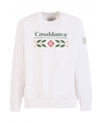 Elegance and femininity on the tennis courts with nike clothing. Casablanca Tennis Club Logo Print Sweatshirt Clothing