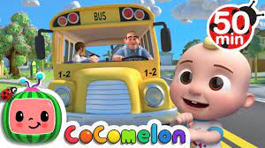 Wheels On The Bus School Version More Nursery Rhymes Kids Songs Cocomelon Youtube