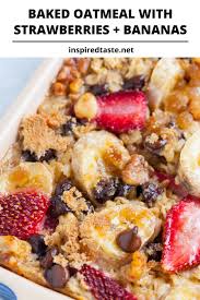 Strawberry Banana Baked Oatmeal Recipe Banana Baked Oatmeal Recipes Banana Baked Oatmeal Fresh Strawberry Recipes