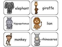 Zoo Animals Picture Word Flashcards Preschool Flash Cards For Children Preschool Flash Cards Animal Flashcards Zoo Animals