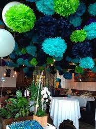 Beautiful 27 Tissue Paper Pom Poms Decorated Lanterns Birthday Wedding Baby Bridal Shower Wedding Pom Poms Tissue Paper Pom Poms Wedding Wedding Decorations