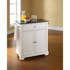Check spelling or type a new query. Crosley Alexandria Solid Black Granite Top Portable Kitchen Island White 7743751 Hsn