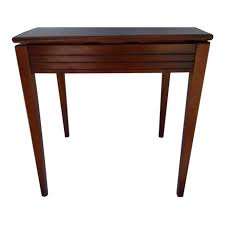 The hartford expandable tv console in a handsome solid poplar & veneer in vintage white finish is accented with the authentic hardware. 1940s Vintage Solid Wood Swivel Console Table Tv Stand Chairish