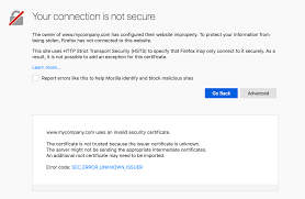 The search engine is so determined to protect users from insecure websites, it's taking whether or not a site has an ssl certificate into consideration. How To Work Around This Your Connection Is Not Secure Error In Firefox When Using Mitmweb Super User