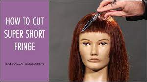 How To Cut Blunt Bangs Youtube