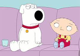 The talking dog, brian, keeps stewie in check while sipping martinis and sorting through his own life issues. Video Family Guy Brian Stewie Blood Brothers Season 12 Episode 16 Tvline