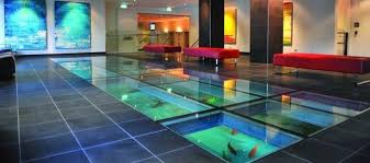 Floor Aquarium Glass Floor Flooring Wall Decor Living Room