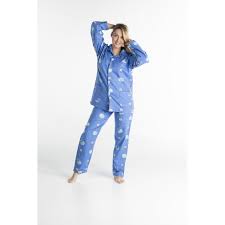 Pyjamas d hiver pour femme. Pyjama D Hiver Long Pour Femme En Flanelle Baleine
