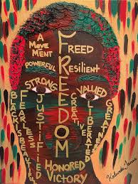 Expressions of art and freedom. By Kalunda Janae Hilton Juneteenth Paintings