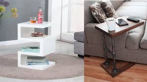 In a large, open room, use furniture arrangement to divide the space into different activity zones. Modern Side Tables Living Room Ideas Small End Tables Ideas Youtube Layjao