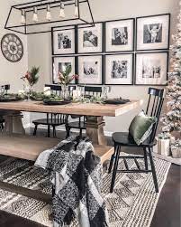 If you're looking to refresh your dining room wall decor, check out these nifty, pretty and practical ideas. Get Inspired By This Amazing Dining Room Color For More Inspiration Visit Insplosion Com Farm House Living Room Casual Dining Rooms Black Dining Room