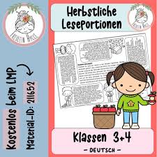 Kostenlose Herbstliche Leseportionen Diese Leseportionen Fordern Das Sinnentnehmende Lesen Und Sollen Eure S In 2020 Grundschule Leseforderung Unterrichtsmaterial