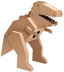 Amazon Com Ibonny Cardboard Dinosaur Coloring Playhouse T Rex 3d Model Pretend Play Toy Eco Friendly Playhouse F Dinosaur Coloring Pretend Play Toys Cardboard