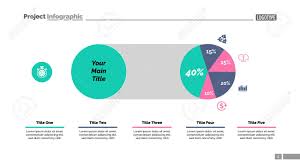 Five Sectors Pie Chart Slide Template Business Data Comparison