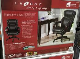 Gtracing gaming chair racing office computer ergonomic video game chair backrest and seat height adjustable swivel recliner with headrest and lumbar pillow esports chair,black. La Z Boy Top Grain Leather Executive Chair Costco Weekender