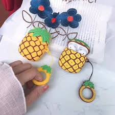 Size For Airpods Casematerial Siliconeitem Type Bagsmodel Number For Airpods 1 And For Airpods 2for Airpods Case For Airpo Airpod Case Cute Pineapple Case