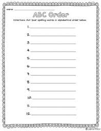 Join 425,000 subscribers and get a. Abc Order Homework Abc Order First Grade Worksheets Teaching Resources