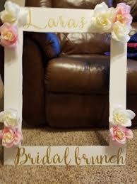 Diy Photo Frame Prop For Bridal Brunch Stick On Letters Bought From Hobby Lobby Use A Hot Gl Bridal Brunch Decorations Bridal Shower Diy Bridal Shower Brunch