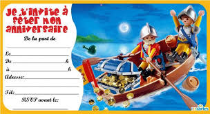 3 invitations anniversaire avec l'illustration d'un dj smiley fun à imprimer. Playmobil Pirates Invitation A Imprimer A Telecharger Gratuit 123cartes