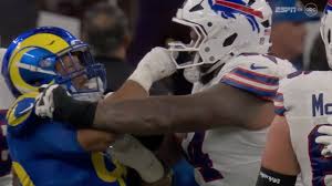 Aaron Donald Grabs an opponents facemask in a scuffle - YouTube