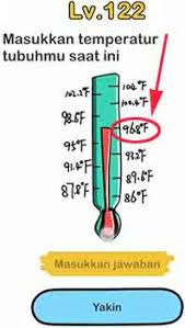 Buat garus horizontal dari tangan kiri ke kanan, atau sebaliknya. Brain Out Masukkan Temperatur Tubuhmu Saat Ini Jawaban Brain Out Di Peringkat 122 Tujuwan Com