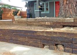 Maybe you would like to learn more about one of these? Railroad Tie Garden Walls Traditional Landscape Los Angeles By Flores Artscape Houzz