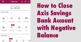 Your account balance can go down to rs. How To Close Axis Bank Account With Negative Balance
