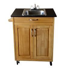 portable sinks with wood cabinet