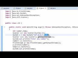 Client Server Program In Java Using Sockets Youtube