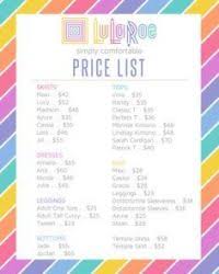 Lularoe Joy Price Chart 17 Best Images About Lularoe