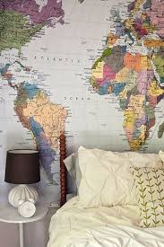 Vintage world map cosmos galaxy polyester wall tapestry home living decor space. Big World Map In The Guest Room World Map Decor Big World Map Decor