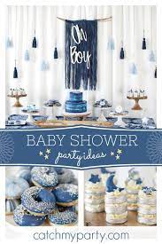 Shibori Tye Dye Baby Shower Baby Shower Susan S Baby Shower Catch My Party Blue Baby Shower Baby Girl Shower Themes Boy Baby Shower Themes